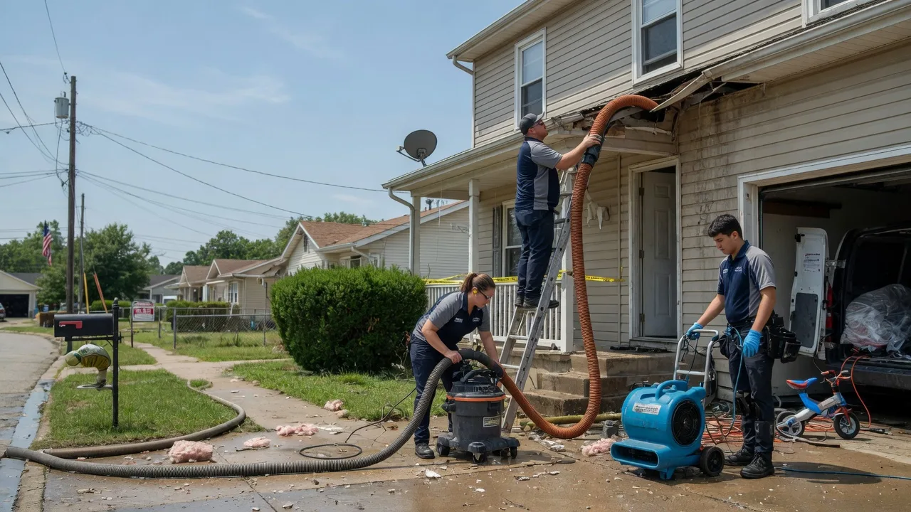 Water Damage Restoration in Evansville, IL near me